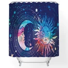 Занавеска для душа в богемном стиле с цветочным принтом