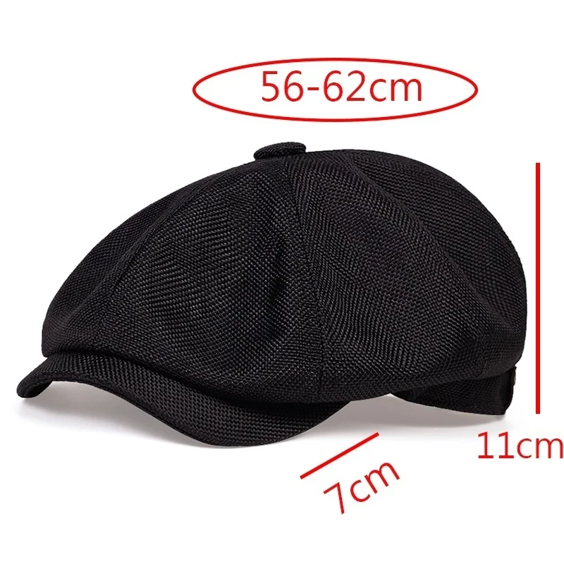

New casual man's journalism cap spring and fine retro autumn bonnet casual wild fashion unisex wild octagonal hats