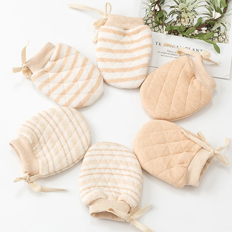 

2 шт., мягкие митенки для новорожденных, с защитой от царапин