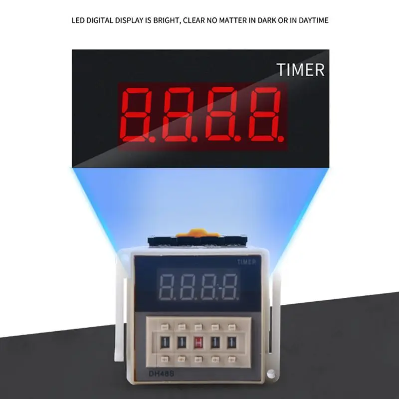 DH48S-S программируемое Цифровое реле времени управление циклом без NC задержки с