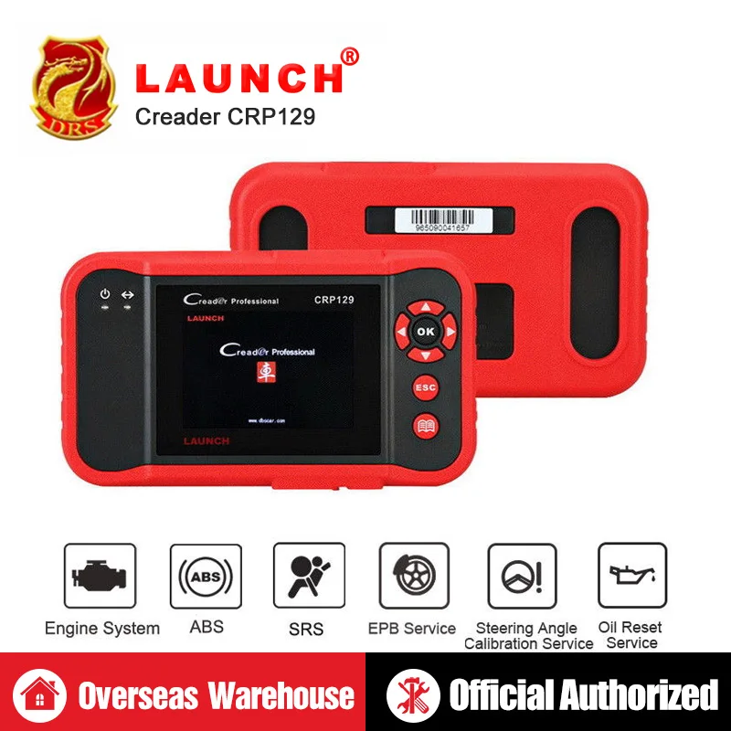 Launch X431 Creader CRP129 автоматический считыватель кодов OBD2 сканер OBDII диагностический инструмент автомобильный сканирующий инструмент Creader VII 8 ABS SRS