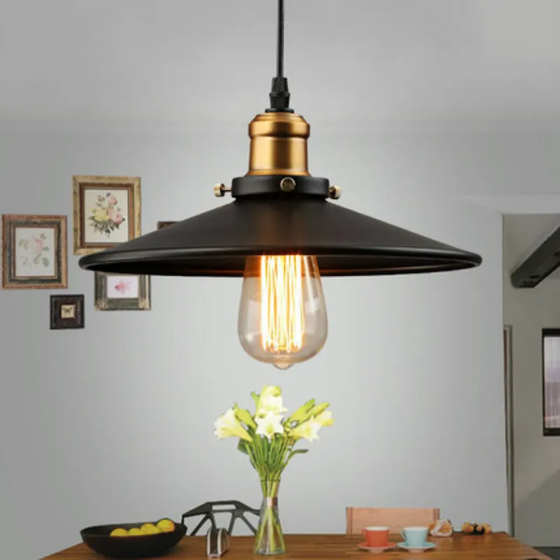 

Edison Loft Style Vintage Industrial Retro Pendant Lamp Light e27 Holder Iron Restaurant Bar Counter Attic Bookstore Lamp