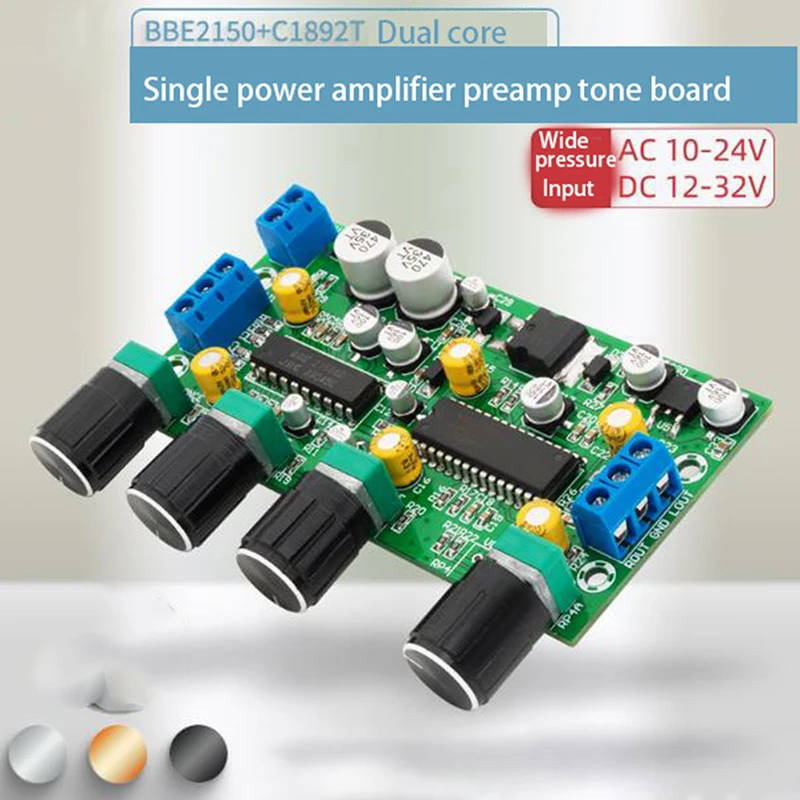 

BBE2150+UPC1892T Power Amplifier Preamp Tone Board HiFi Amplifier Preamplifier Single Power Supply For Home Audio Amp DIY