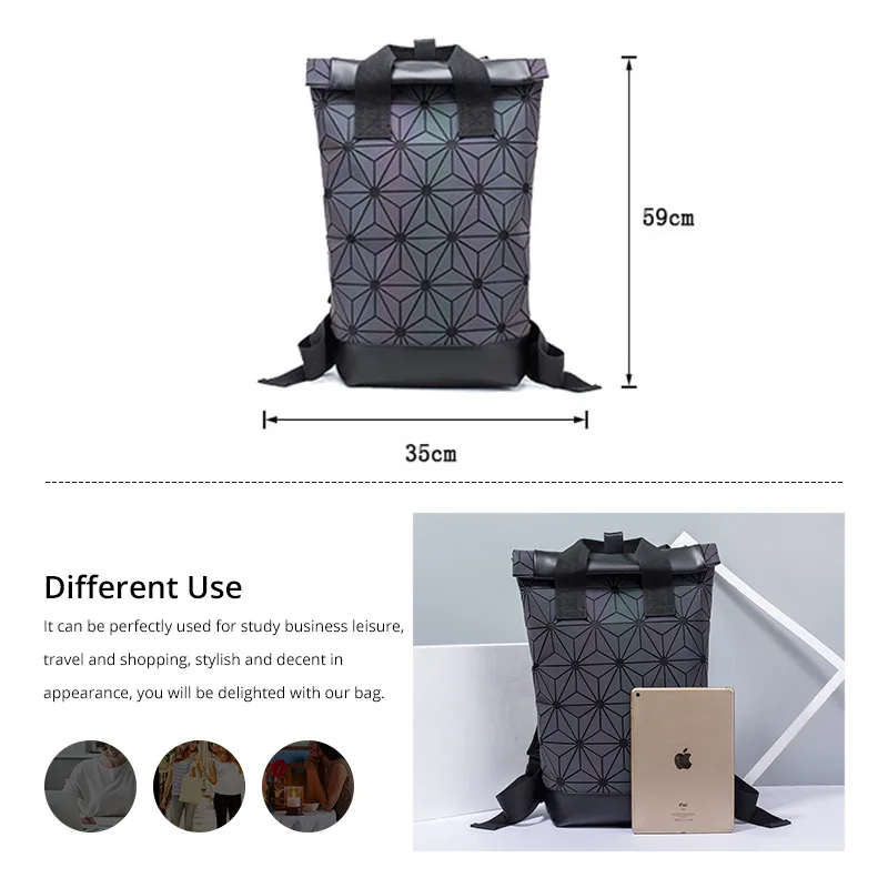 Женский школьный рюкзак с голографическим рисунком для девочек-подростков |