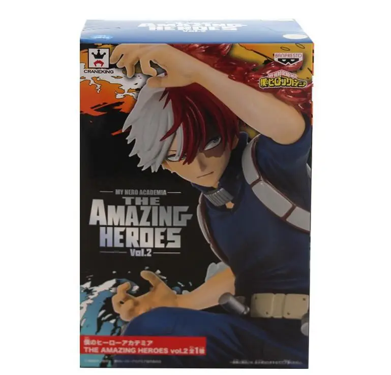 My Hero Academy The Amazing Heroes Figure Vol1. Smack Midoriya izku Bakugou кацуки шото Тодороки Shoto фигурка игрушки - Цвет: boxed