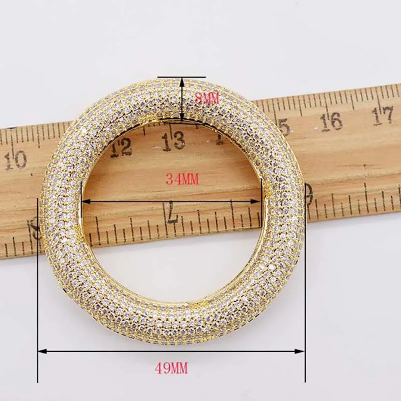 

49mm Women's High Qualit CZ-inlaid Pearl Bracelet Buckle, necklace buckle, sweater chain connection buckle