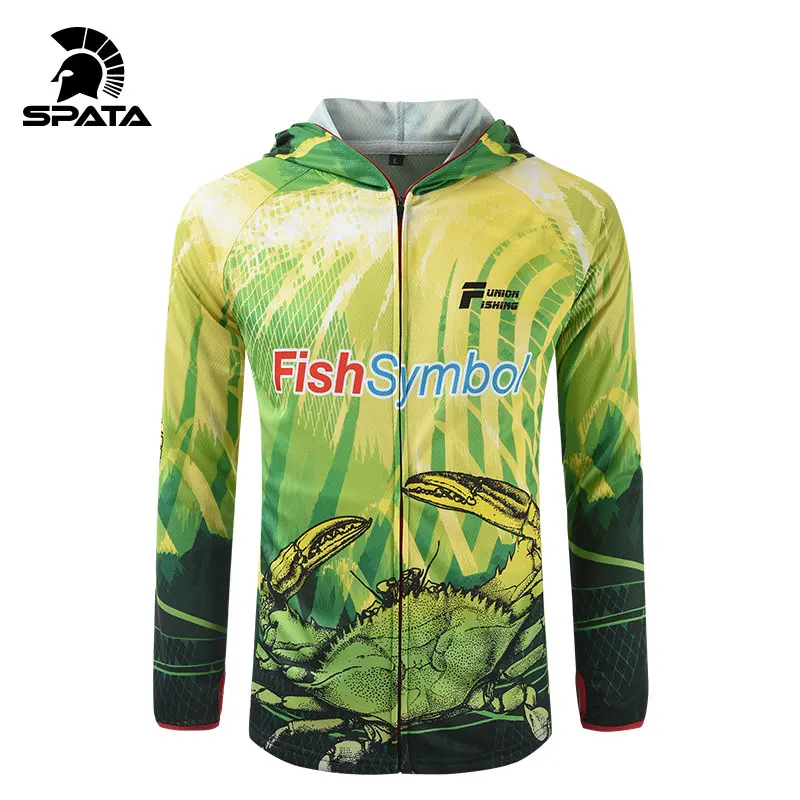 Уличные рыболовные рубашки SPATA с УФ защитой и длинным рукавом Солнцезащитная