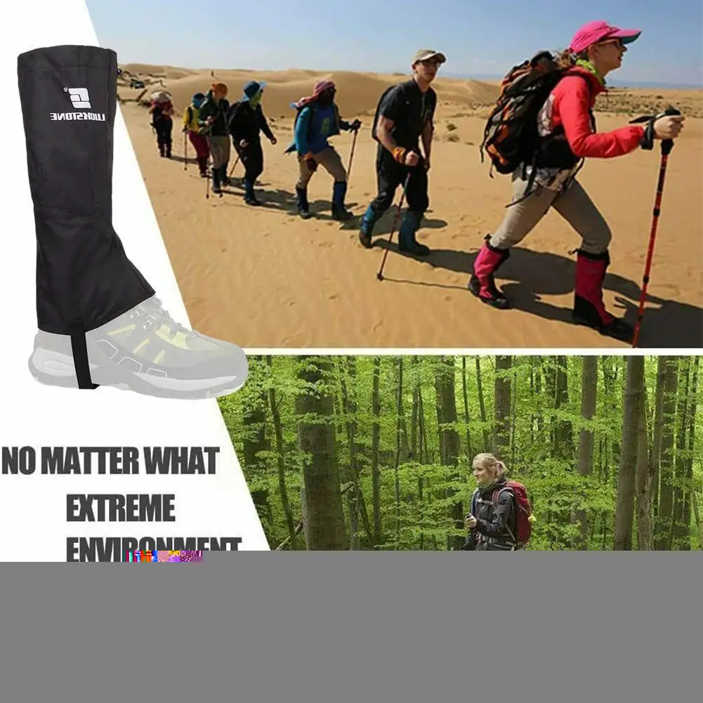 

Climbing Bracers Legs 2pc Hiking Foot Covers Snowfield Windproof Breathable Professional Accessories For Outdoor Sports/ Z9i8