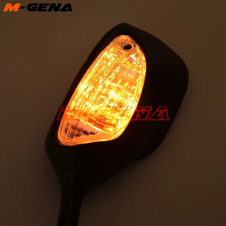 Motorcycle Rearview Side Mirrors For GSXR 600 750 1000 with Turn Signal Light K5 K6 K7 K8 2005 2006 2007 2008 2009 2010