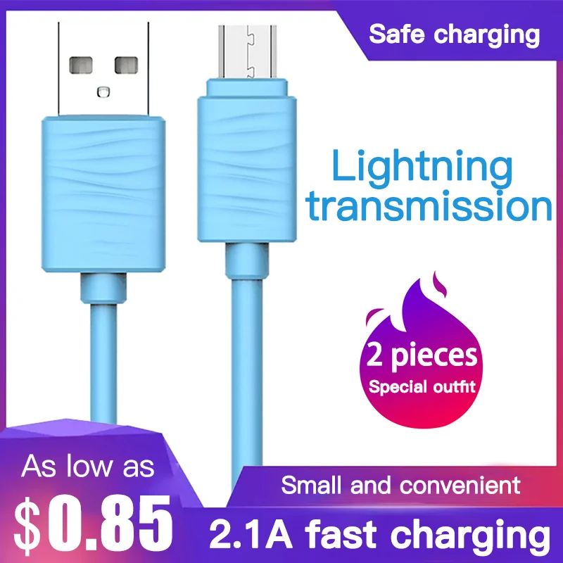 USB кабель для передачи данных быстрое зарядное устройство CType C LED Android мобильный