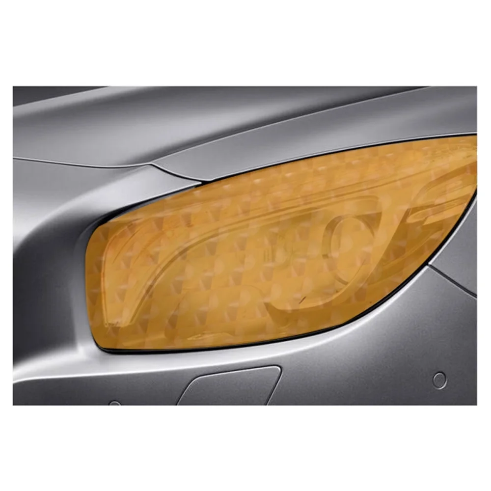 

Auto Car Sticker Smoke Fog Light HeadLight Taillight Tint Vinyl Film Sheet Car Decoration Decals - 0.3x9m (Orange)