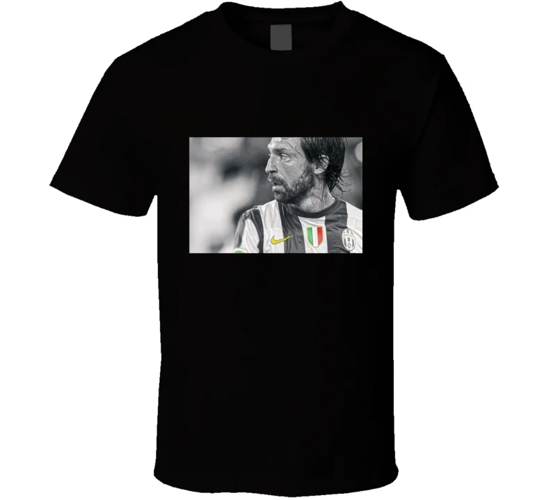 Мужская футболка с принтом Андреа Пирло | одежда