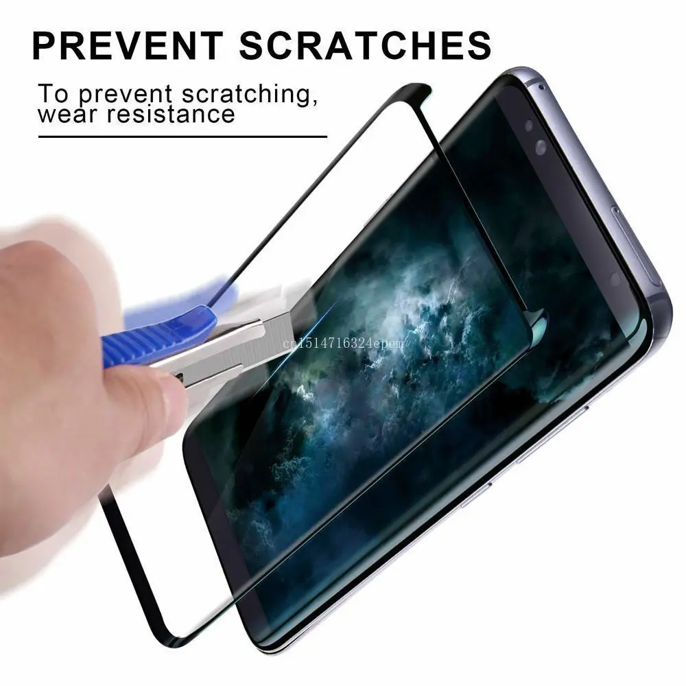 Закаленное стекло для защиты экрана полное покрытие Samsung Galaxy S8 S9 Plus защитное