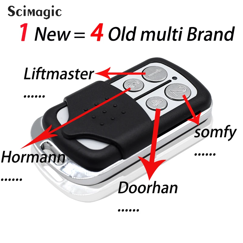 

433.92mhz Remote Control Clone Garage Door Remote Control 315mhz Mini Control Smart 4 in 1 Gate 868mhz Remote Garage