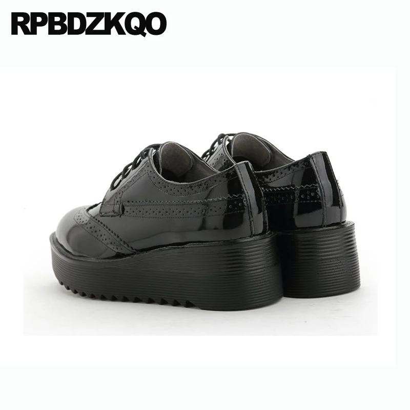 Винтажные женские оксфорды на платформе школьные криперы в японском стиле броги