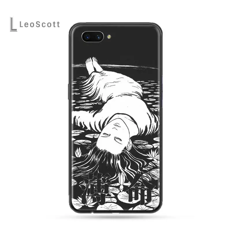 

Junji Ito Tees Horror Phone Cases For OPPO F 1S 7 9 K1 A77 F3 RENO F11 A5 A9 2020 A73S R15 REALME PRO cover funda coque
