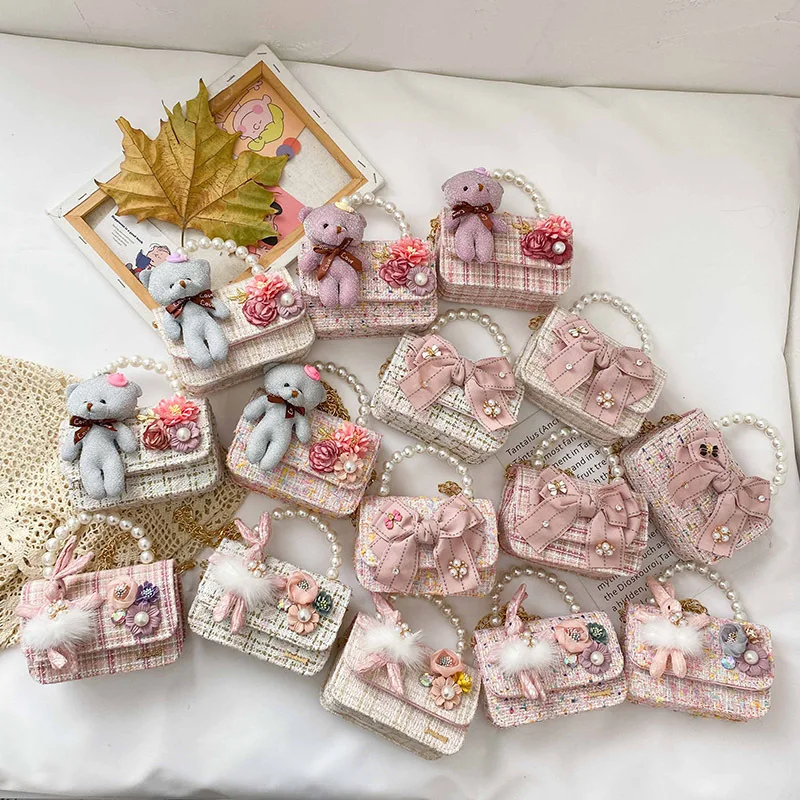 

New Little Girl Zero Wallet Princess Fashion Lovely Girl Bag Messenger Bag Children's Shoulder Bag Children's Bag