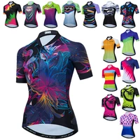 weimostar flower cycling jersey women summer mtb bike jersey tops breathable bicycle shirt anti uv cycling clothing tops maillot