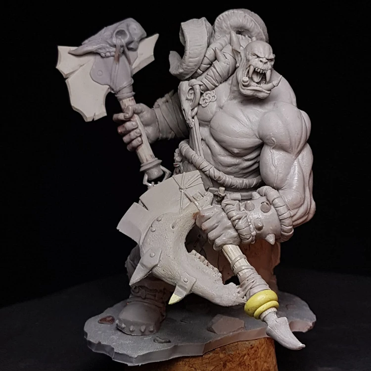1/24 сборный Набор фигурок из смолы ORC Warrior|Наборы для сборки моделей| |