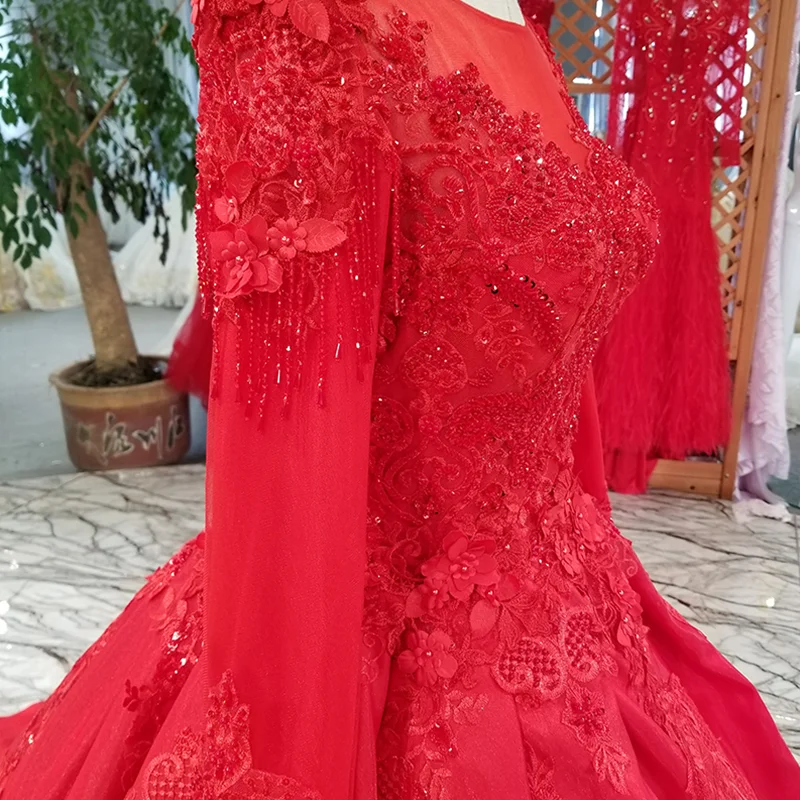 LS0559 красное свадебное платье формальное o шея иллюзия полупрозрачный длинный