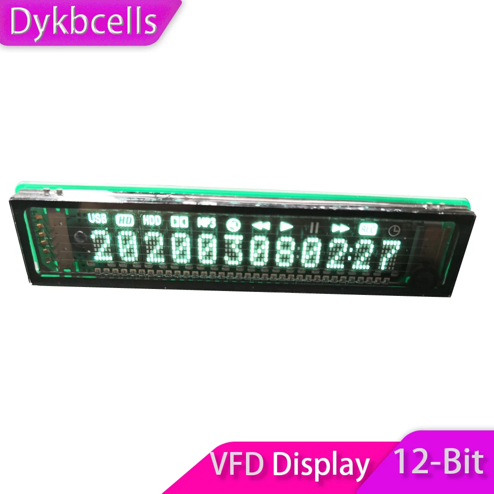 

Dykbcells VFD display screen 12-bit dot matrix Display screen Module with font library Fluorescent Display screen SPI interface