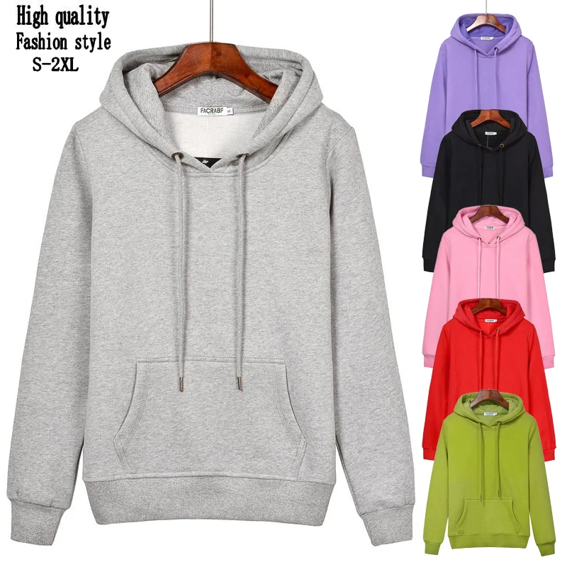 Высококачественные женские толстовки с длинным рукавом осенне зимние плотные