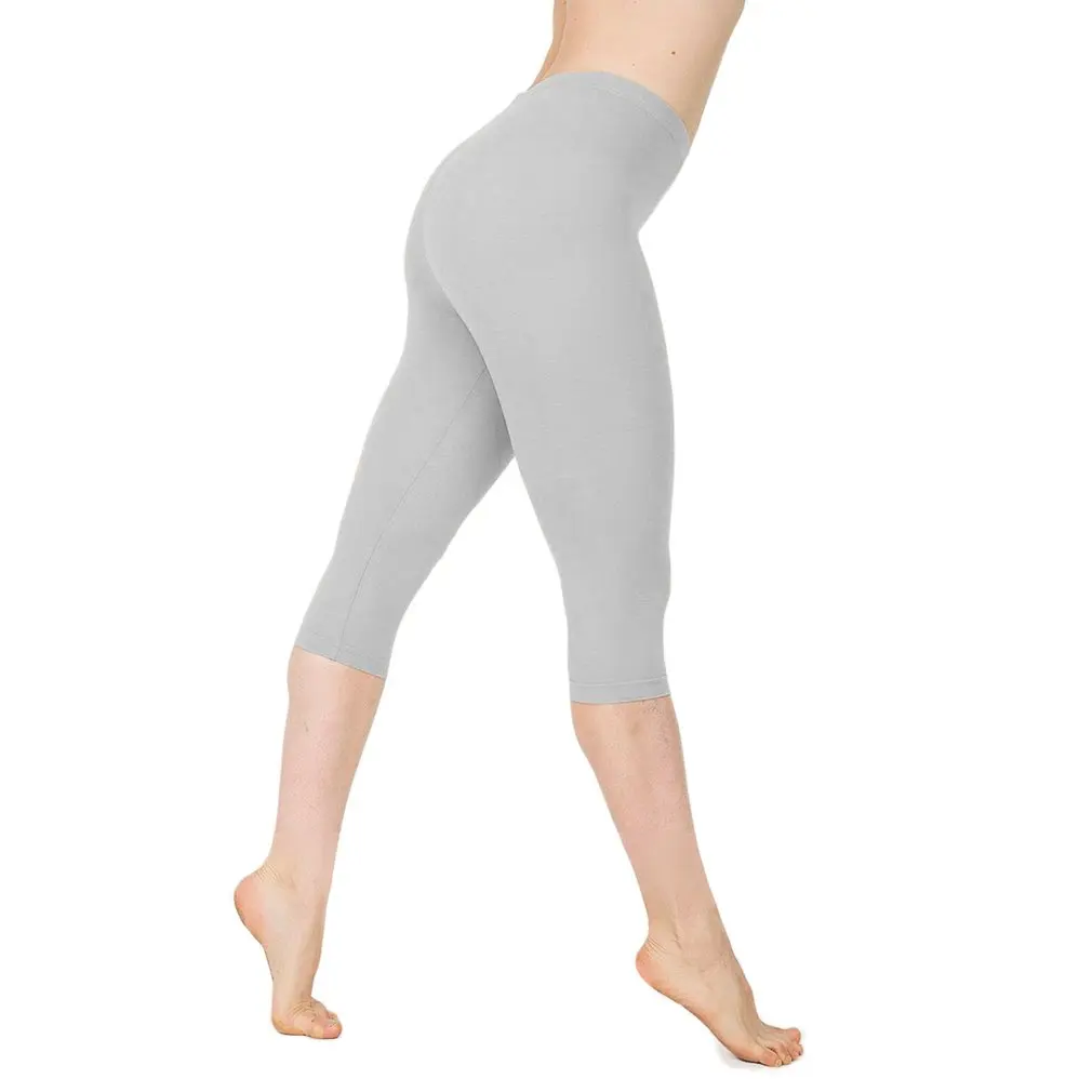 

Модные быстросохнущие женские брюки в европейском и американском стиле, Спортивные укороченные брюки для йоги, Удобные однотонные женские ...