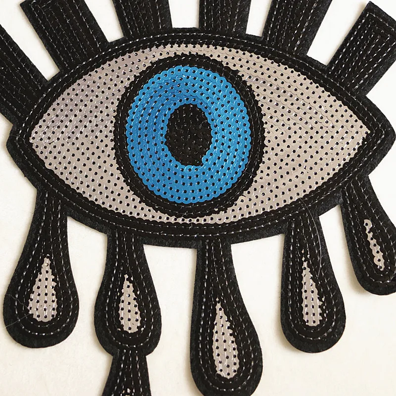 Нашивки для пришивания капли глаз аппликация одежды слезы блестки нашивки