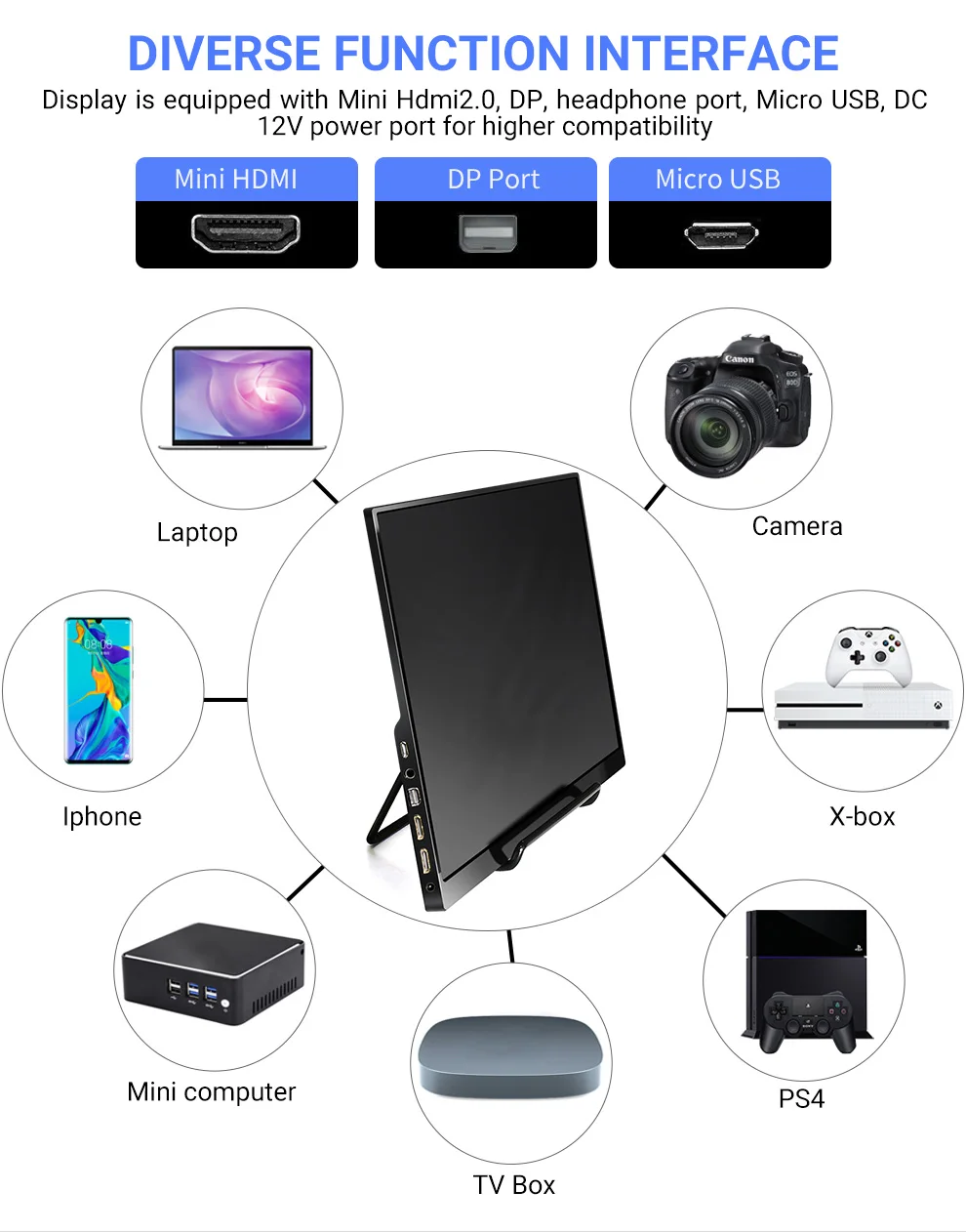 4K 15 6 Портативный монитор IPS ЖК дисплей Экран 3840x2160 UHD для компьютера ноутбука игры