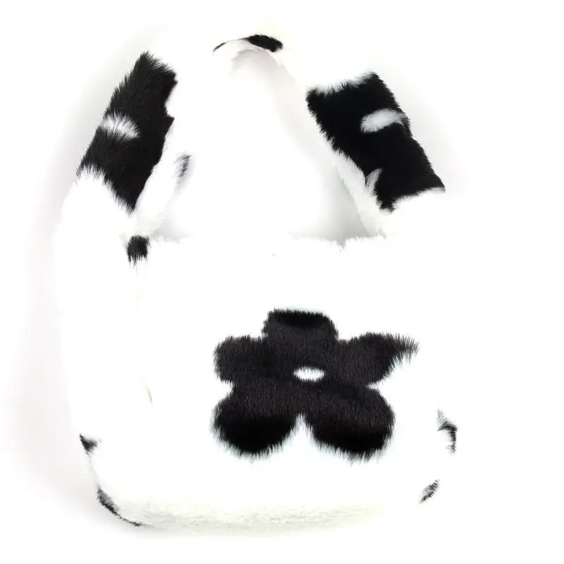 Зимняя женская сумка в стиле ретро с рисунком гусиная лапка мини на подмышке