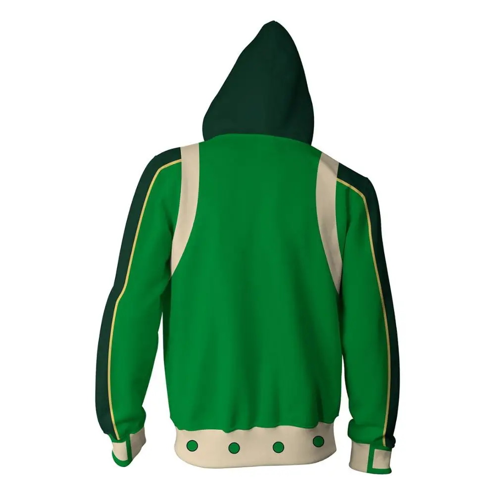 

New My Hero Academia Asui TsuyuHoodies Jackets Cosplay 3D printed My Hero Academia Hoodies Sweatshirts