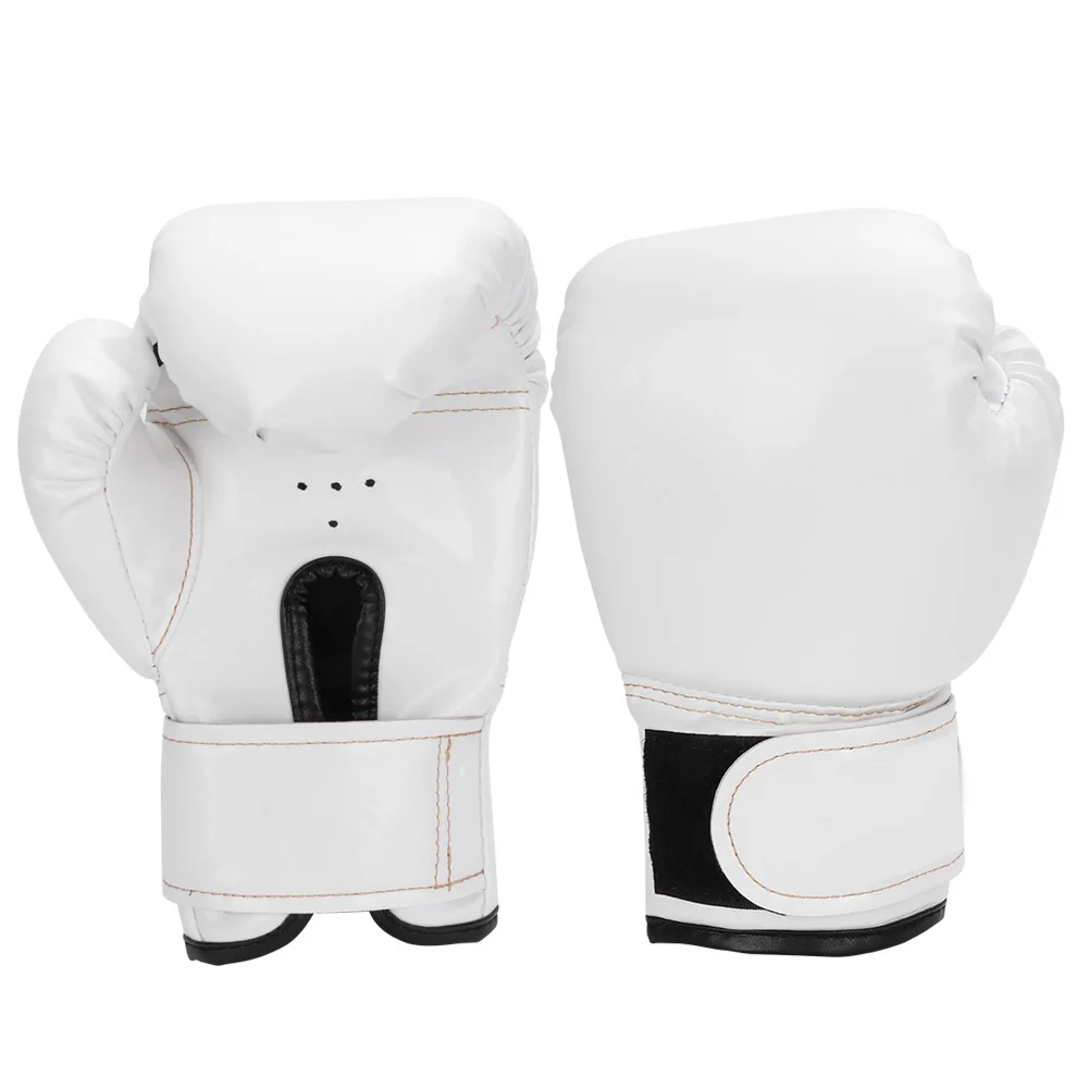

Children PU Leather Kids Boxing Fighting Sparring Punching Sandbag Gloves Training Mitts(White)