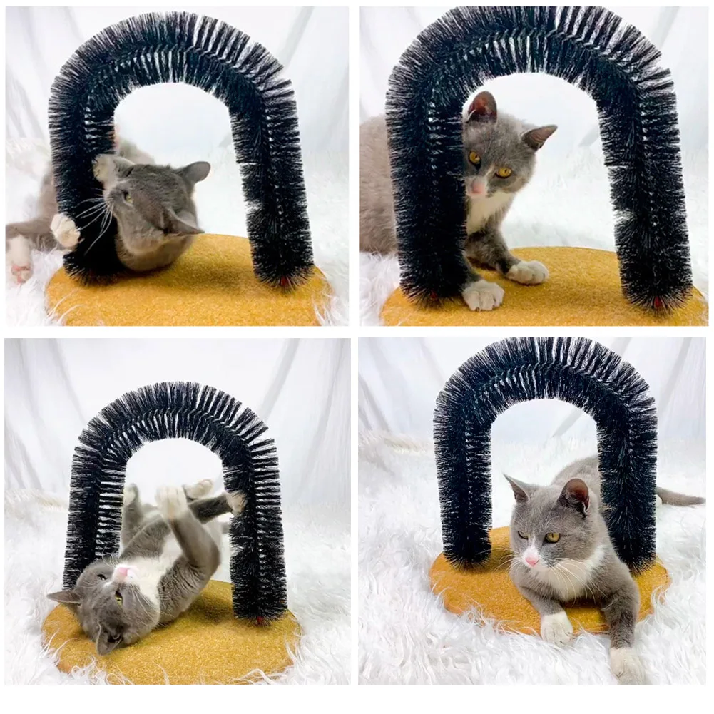 

Funny Pet Massage Arch Automatic Brush Cats Toy Anti-skid Scratching Device