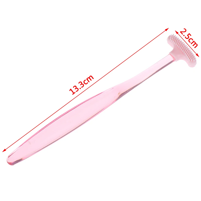 

1pcs Fresh Breath Silicone Tongue scraper Cleaning the Surface of Tongue Oral Cleaning Brushes Health Care Tool