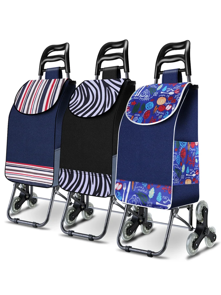 Легкие складные тележки для покупок жесткие ручные водонепроницаемая сумка 6