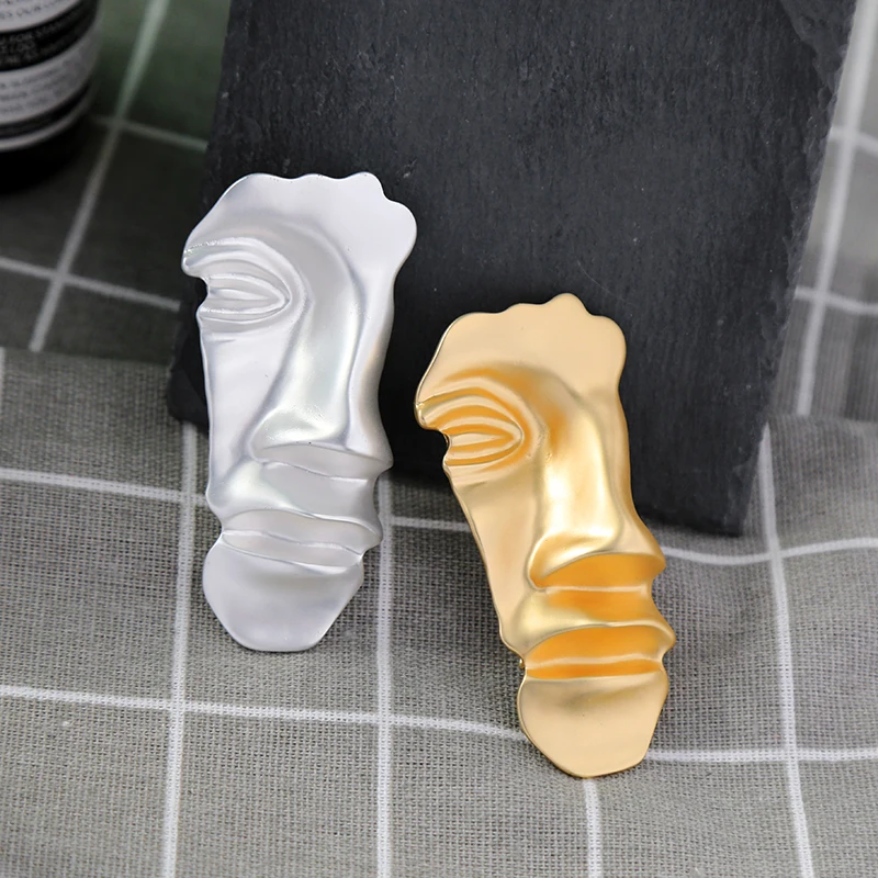 BALANBIU брошь с абстрактным лицом Гипербола для женщин подарки матовая текстура