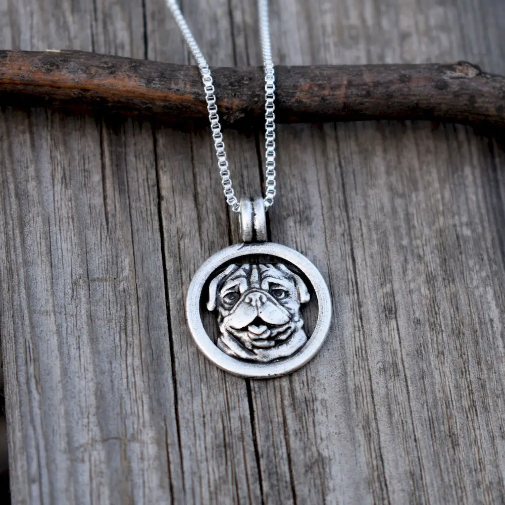 SanLan 1 шт. милая собака ожерелье Мопс бриллиантовый подарок для любимой женщины