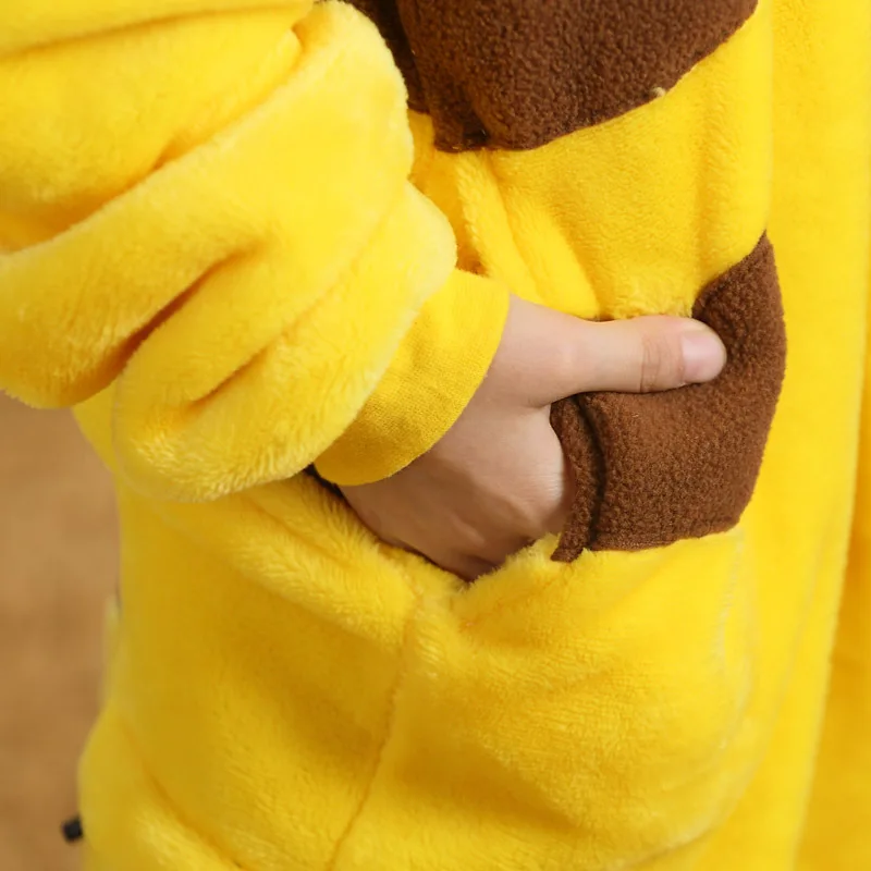 Пижама-кигуруми детская фланелевая с капюшоном |