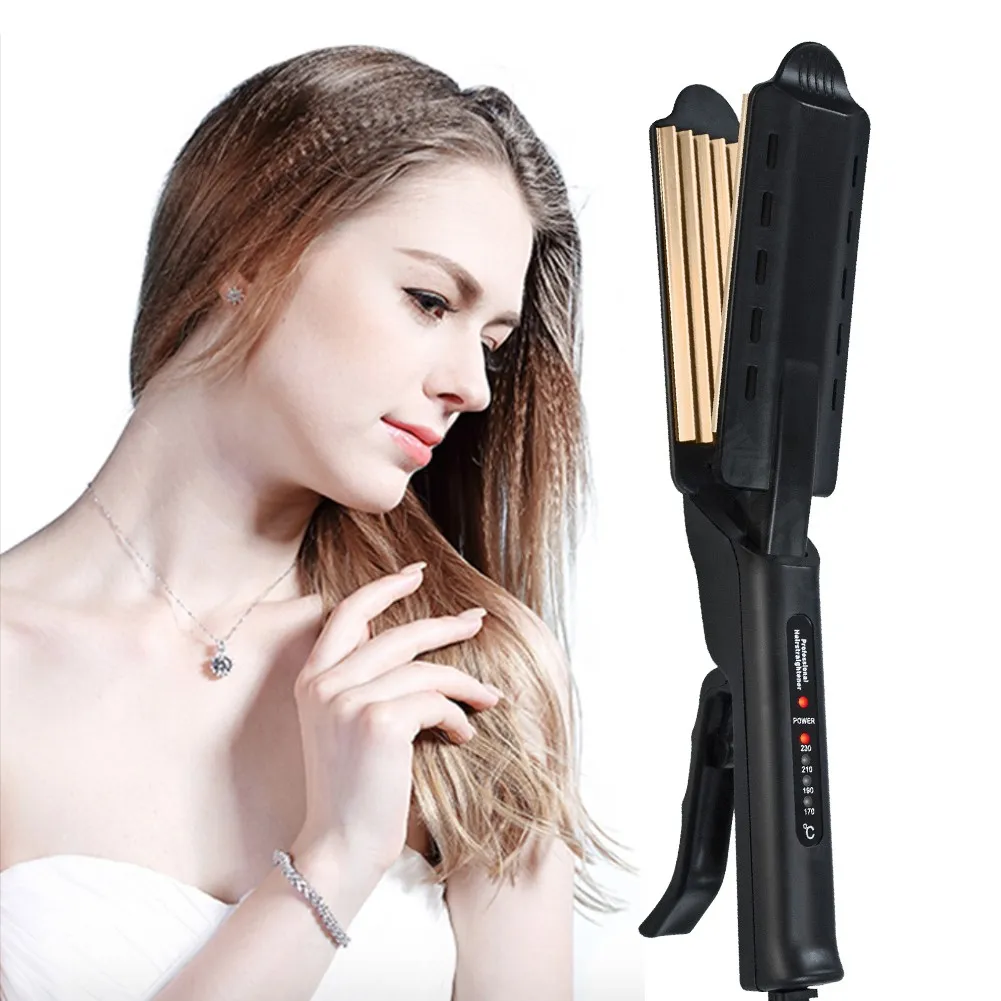 

Steam Hair Straightener 4 Gears Fast Warm-up Adjustment Ceramic Tourmaline Ionic Flat Iron Professional Hair Straightening Irons