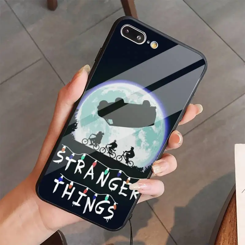 

Stranger Things Graphic TV series Phone Case Tempered glass For iphone 5C 6 6S 7 8 plus X XS XR 11 PRO MAX