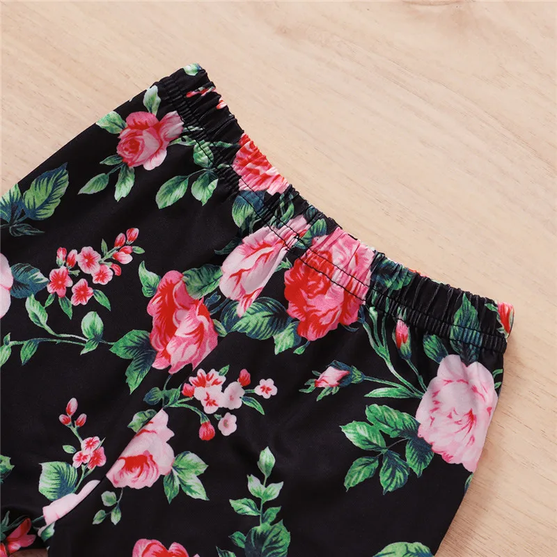 

Baby Girl Clothing Set Letter Printed Long Sleeve Top + Floral Pants + Headband 0-24M Infant Toddler Autumn Casual Cotton Outfit