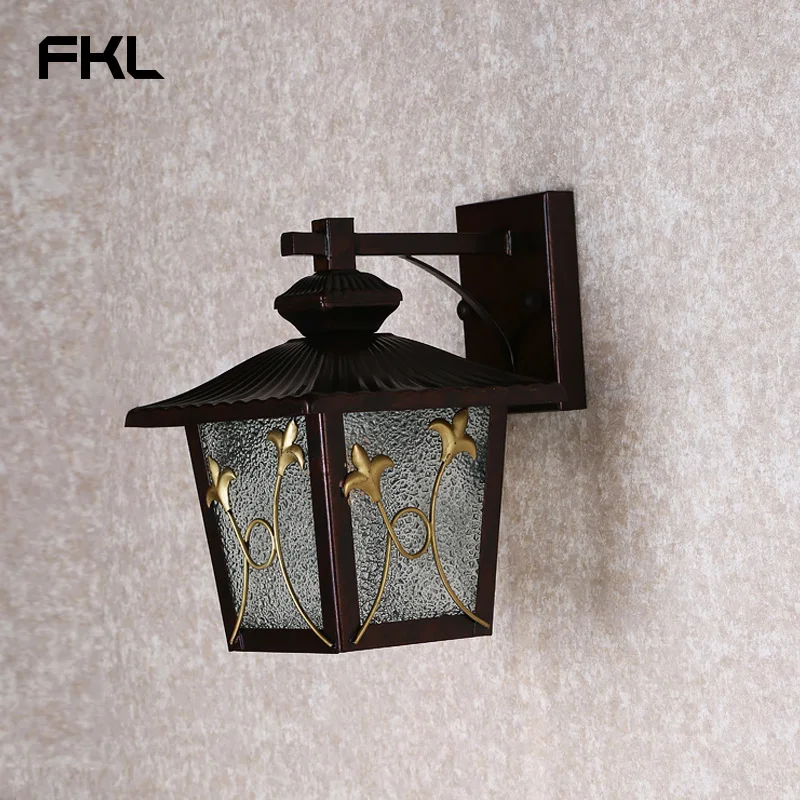 FKL Современная из черного стекла Наружное освещение наружные Настенные