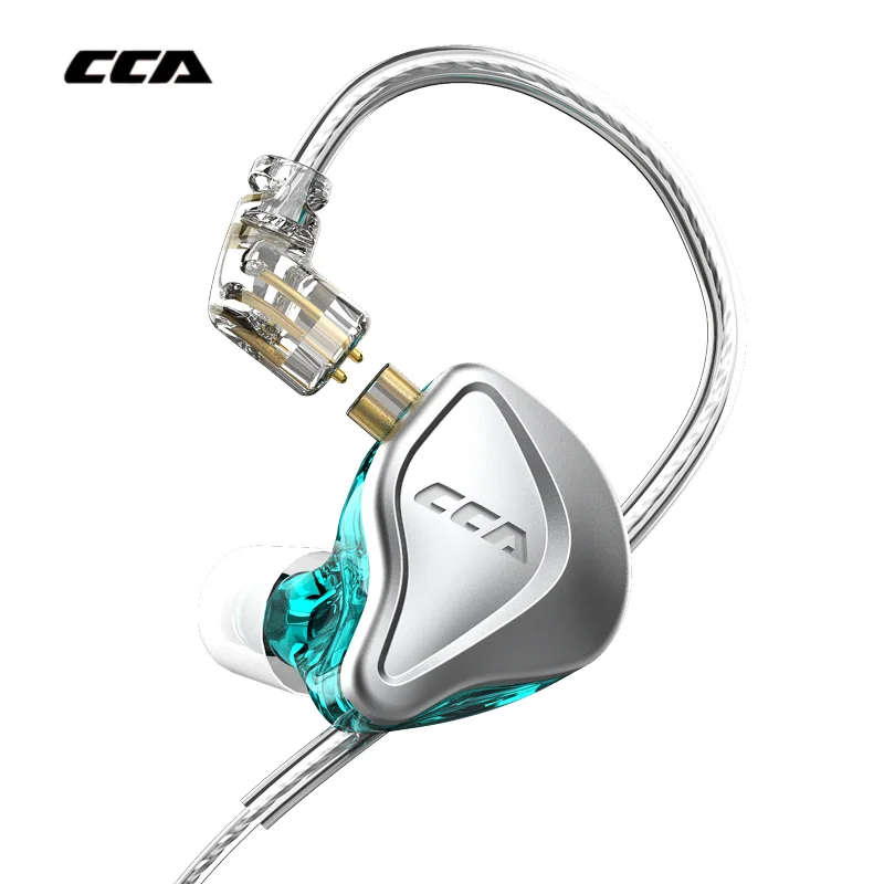 

CCA NRA 1Electrostatic Drive Units+1Three Magnetic Dynamic Unit In-Ear Earphone Hybrid Wired Headset Detachable Cable ForC12 C10
