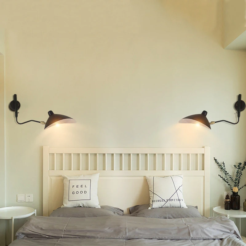 Настенный светильник dawn в скандинавском стиле настенный с вращающимся стержнем