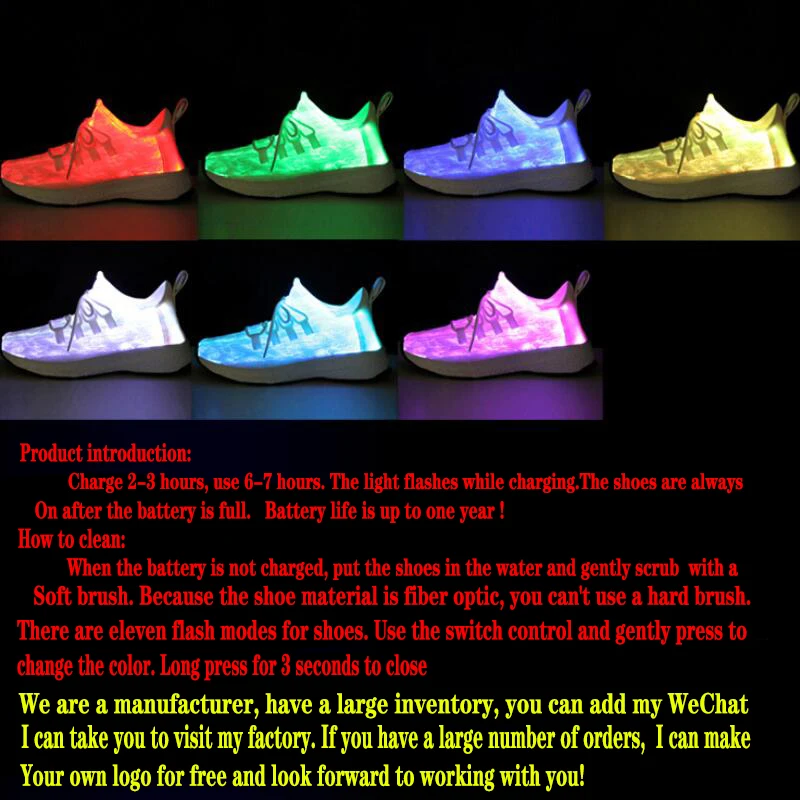 Большой Size25-46 Led волоконно-оптический обувь для девочек и мальчиков; размеры Для мужчин Для женщин USB зарядки светящиеся кроссовки, мужская легкая обувь на шнуровке Обувь для стрит-данса