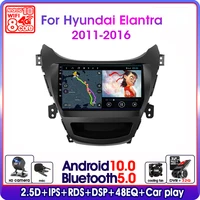 car radio android 10 for hyundai elantra avante i35 2011 2016 multimedia player 2 din gps navigaion floating window split screen