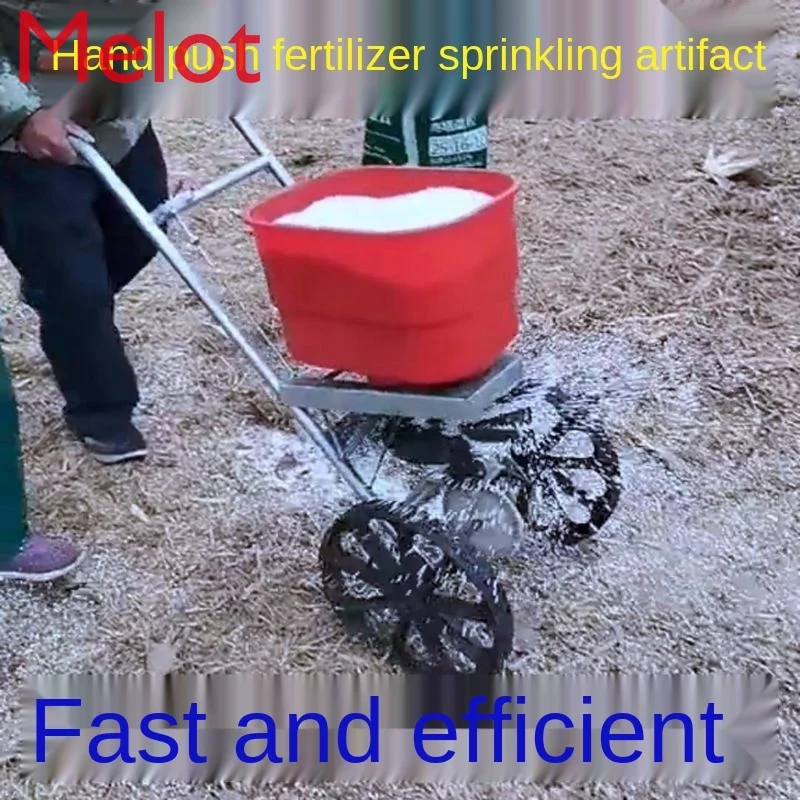 

Hand Push Fertilizer Spreader Agricultural Corn Wheat Manure Spreader Agricultural Small Fertilizer Spreader