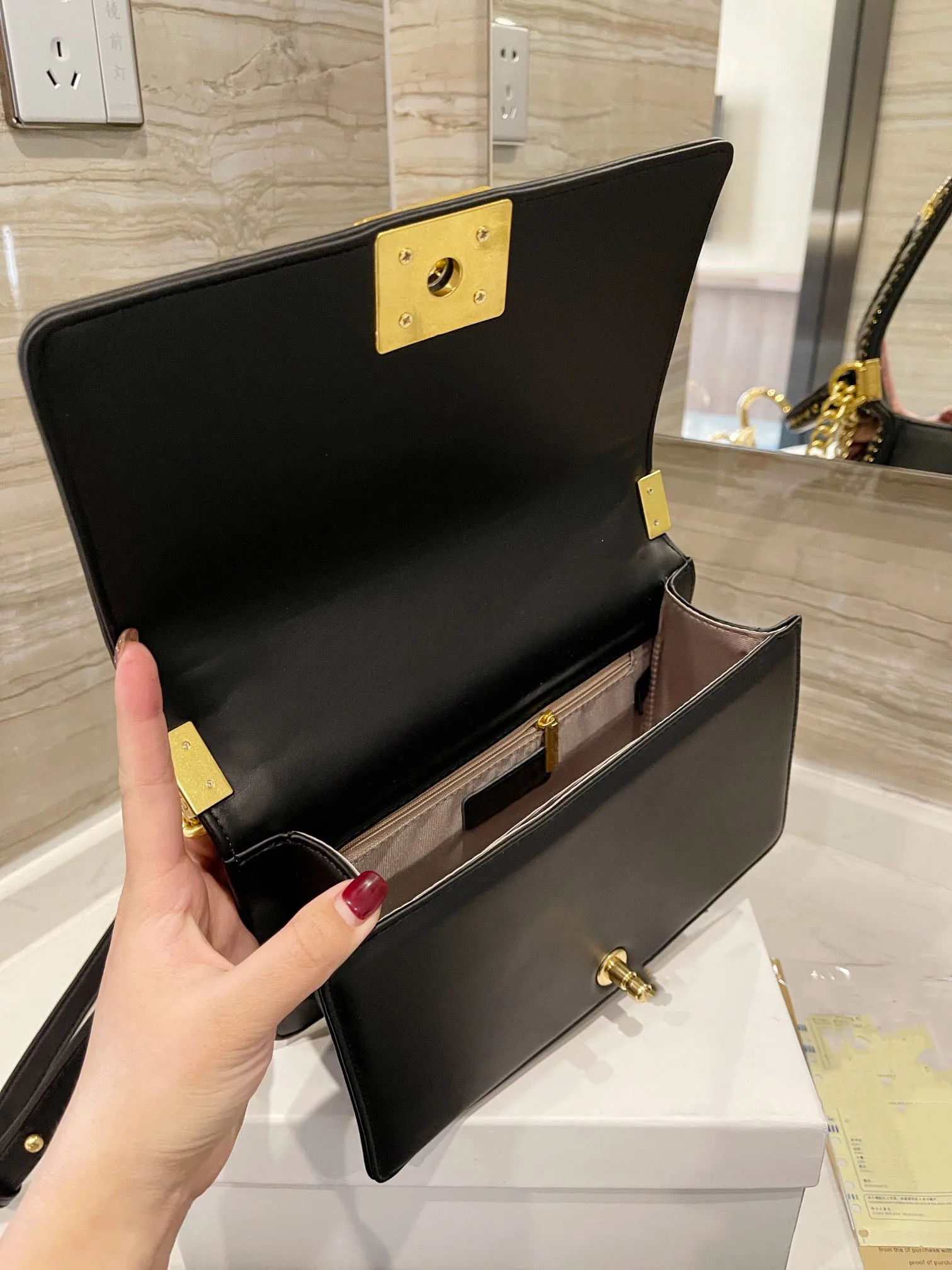 

2021 new Lingge chain bag portable small square bag