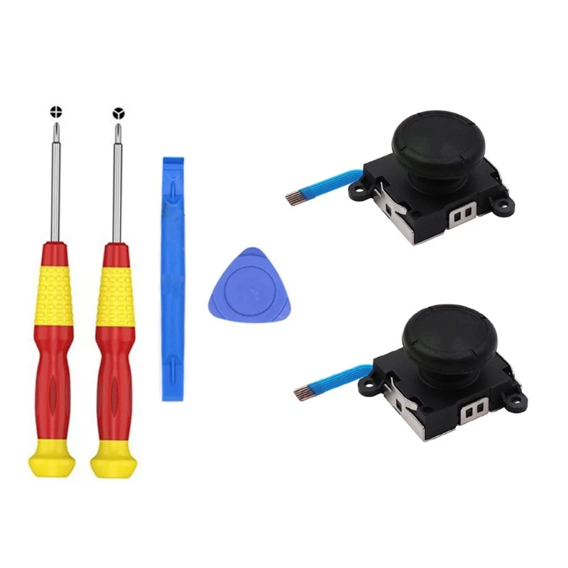 

3D Replacement Left & Right Joystick Analog Rocker Stick Screwdriver for Nintend Joy-Con Switch / Switch Lite Controller