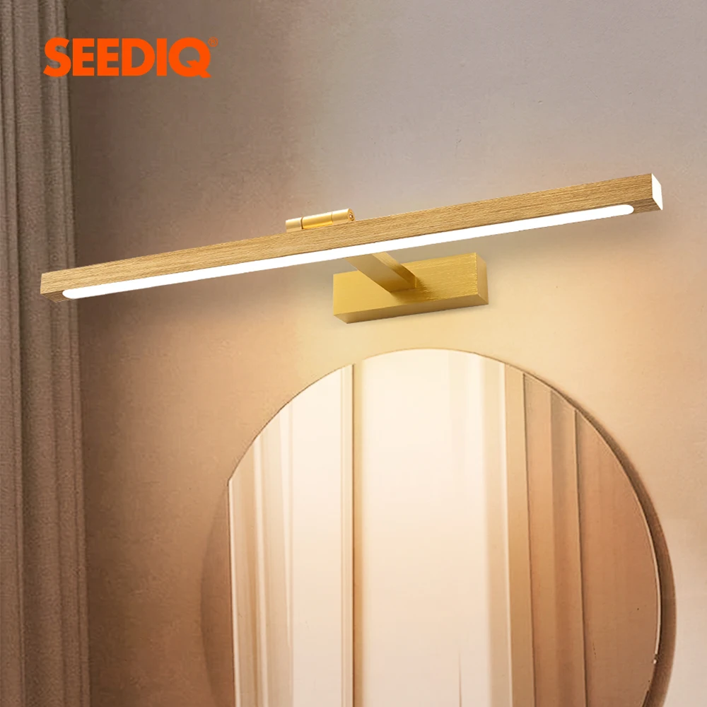 Светодиодный настенный светильник для Ванная комната Матовый Алюминий зеркальный ing Vanity лампы современный
